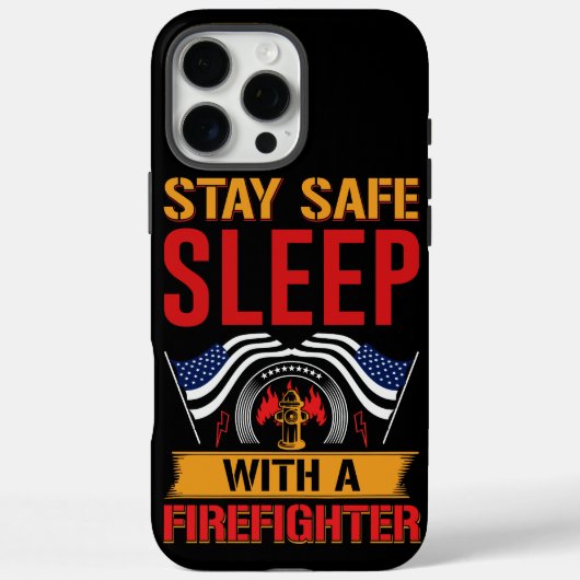 Tシャツに着た消防士の威勢はっきりしたのいいメッセージ Case-Mate iPhoneケース (裏面)