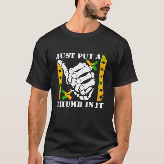 Tシャツに親指を入れるだけ Tシャツ (正面)