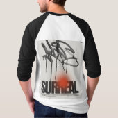 Tシャツに黒いディニングを施したメイジングフォント Tシャツ (裏面)