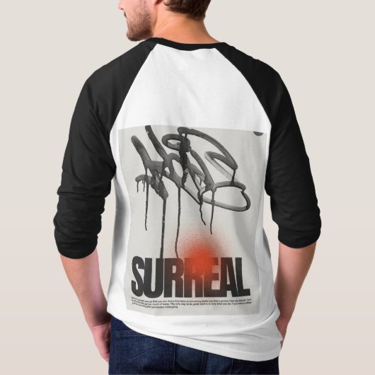 Tシャツに黒いディニングを施したメイジングフォント Tシャツ (裏面)