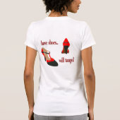 Tシャツにshoes1があります Tシャツ (裏面)