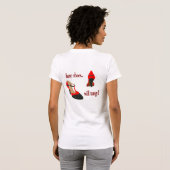 Tシャツにshoes1があります Tシャツ (裏面フル)