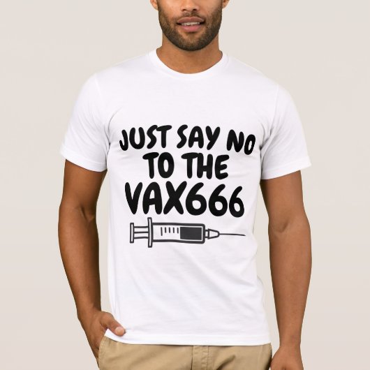TシャツにVAXがないと言うワクチン Tシャツ (正面)