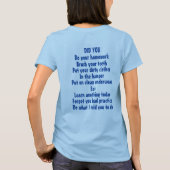Tシャツのお母さんが!!! Tシャツ (裏面)
