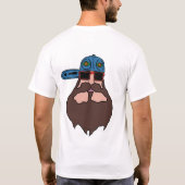 Tシャツのひげ男 Tシャツ (裏面)