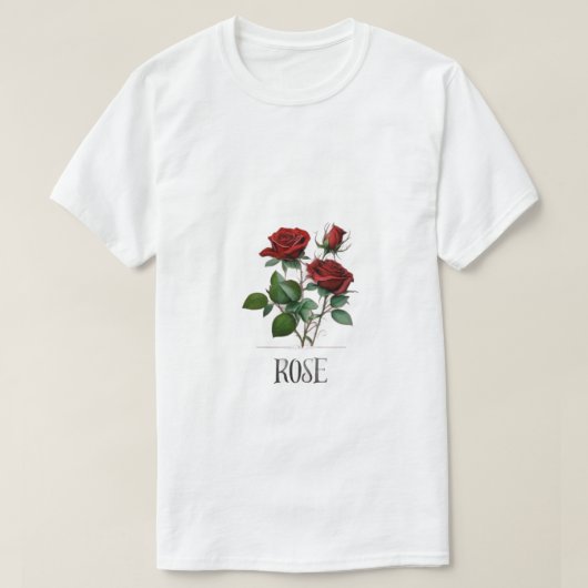 Tシャツのようなバラ Tシャツ (デザイン正面)