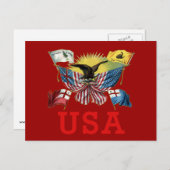 Tシャツのアメリカ国旗の歴史 ポストカード (正面/裏面)