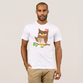 TシャツのオリビアかわいいVonHootの漫画 Tシャツ (正面フル)