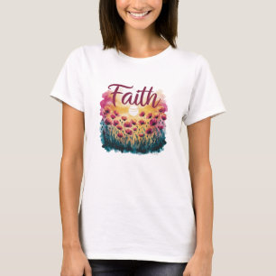 Tシャツのケシと信仰 Tシャツ