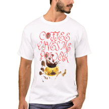 Tシャツのコーヒ与えーマイパワー
