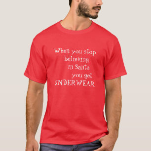 Tシャツのサンタの信じること Tシャツ