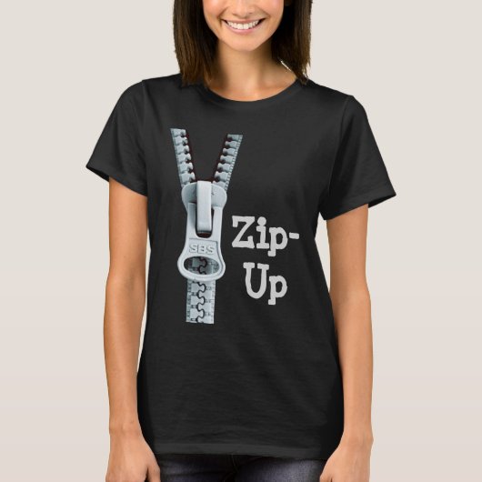 Tシャツのジップアップグレーで言うZazz_it Tシャツ (正面)
