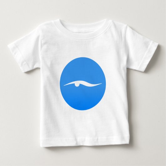 Tシャツのスイミングロゴ ベビーTシャツ (正面)