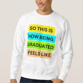 Tシャツのセーター白SO_THIS_IS_HOW_BEING_GRADETAT スウェットシャツ