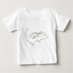 Tシャツのチップムンクのスケッチ概要 ベビーTシャツ