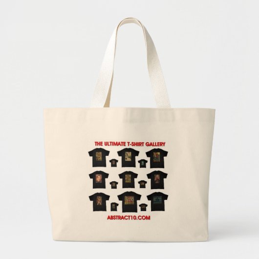 Tシャツのチラシ ラージトートバッグ (正面)