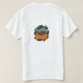 Tシャツのデザインと文字「Humkling in the Tシャツ (デザイン裏面)