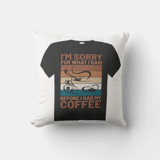 Tシャツのデザインにぴったり クッション (正面)