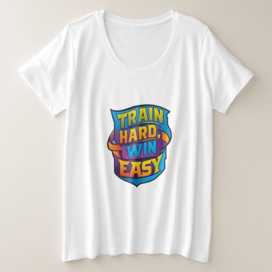 TシャツのデザインはAとSやる気を起こさせるの組み合わせ プラスサイズTシャツ (デザイン正面)