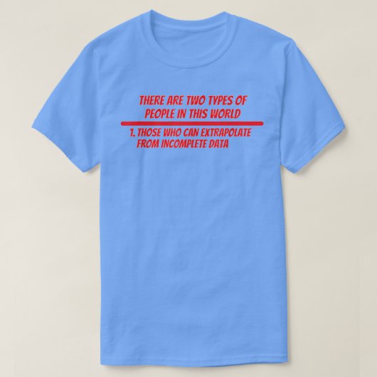 Tシャツのデータサイエンスシャツを外挿 Tシャツ (デザイン正面)