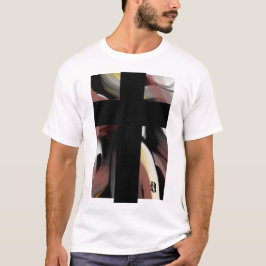 Tシャツのトレンド抽象芸術白黒粉末 Tシャツ