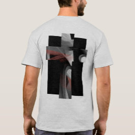 Tシャツのトレンド抽象芸術白黒粉末 Tシャツ