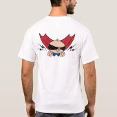Tシャツのトレーニングでスーパーヒーロー Tシャツ (裏面)