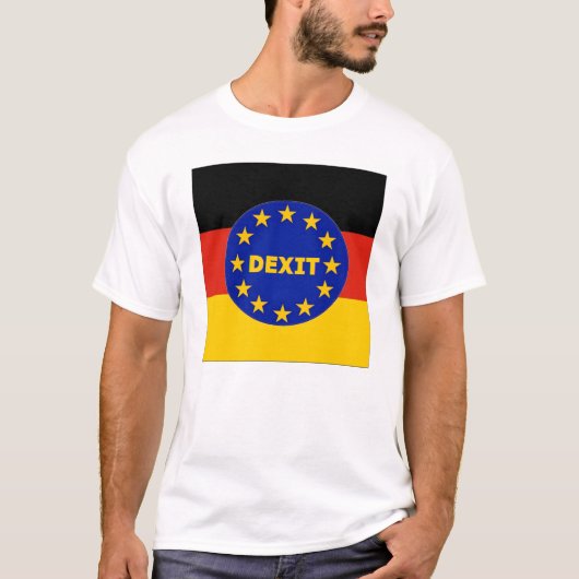 Tシャツのドイツの旗EU Dexit Tシャツ (正面)