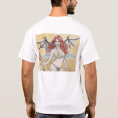 Tシャツのドラゴンの戦士 Tシャツ (裏面)