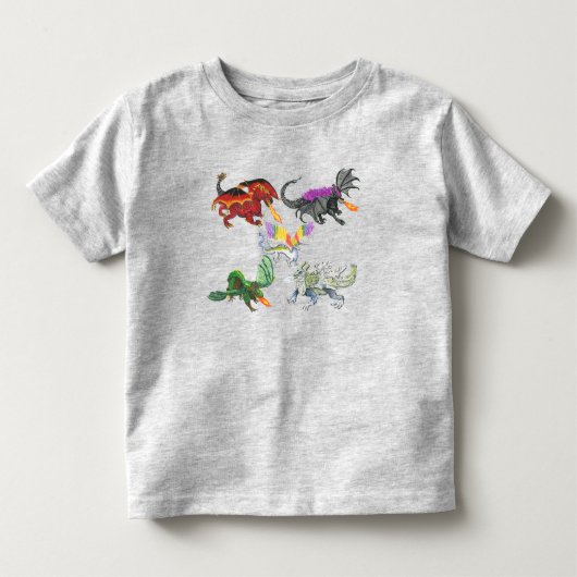 Tシャツのドラゴン トドラーTシャツ (正面)