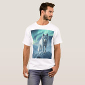 Tシャツのハスキーな青い目 Tシャツ (正面フル)