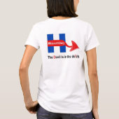 Tシャツのバーニーかバスト Tシャツ (裏面)