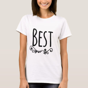 Tシャツのパート1 (ベスト)一致させている親友 Tシャツ