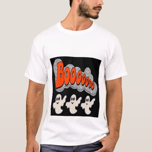 Tシャツのブー幽霊 Tシャツ (正面)