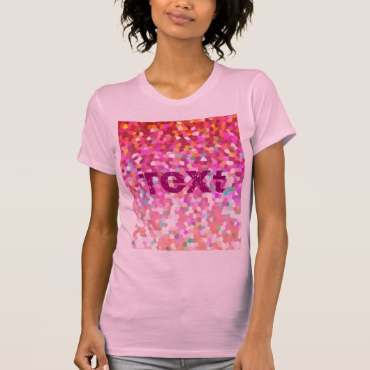 TシャツのモザイクSparkleyの質 Tシャツ (正面)