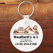 tシャツのロゴwアドレス キーホルダー (正面)