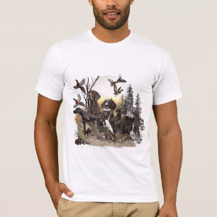 Tシャツの上に置かれたドイツ語の短いポインタ Tシャツ
