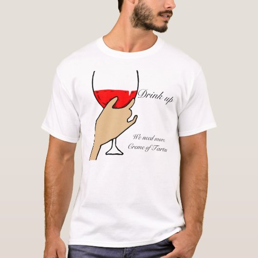 Tシャツの上の飲み物 Tシャツ (正面)