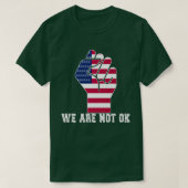 Tシャツの上下が逆のアメリカ国旗は問題ない Tシャツ (デザイン正面)