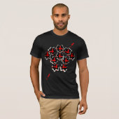 Tシャツの不透明度 アブストラクト Tシャツ (正面フル)