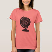 Tシャツの世界は黒を読んだ人に属します Tシャツ (正面)