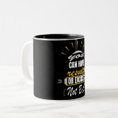 Tシャツの両方ではなく、結果や言い訳が出来ます ツートーンマグカップ (正面左)