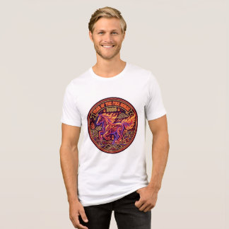 Tシャツの中国の十二支 火の馬 トライブレンドTシャツ