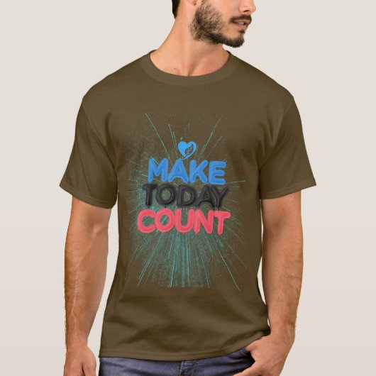 Tシャツの今日のカウント Tシャツ (正面)