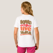 Tシャツの住む場所を愛する Tシャツ (裏面フル)