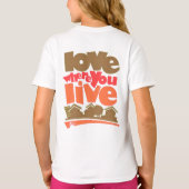 Tシャツの住む場所を愛する Tシャツ (裏面)