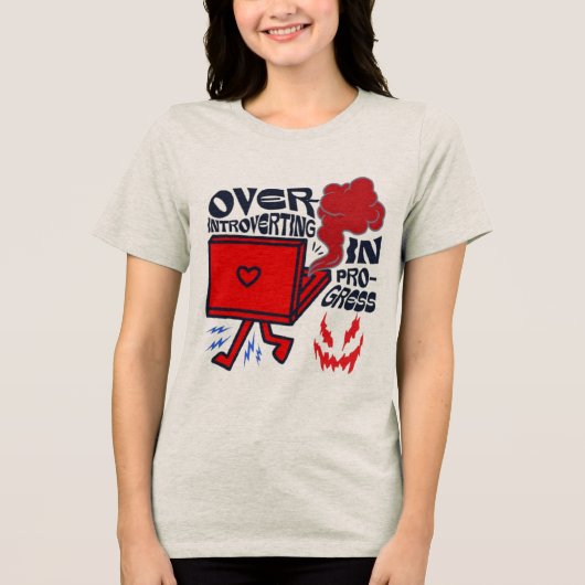 Tシャツの内向き | 内向きおもしろいの トライブレンドＴシャツ (正面)