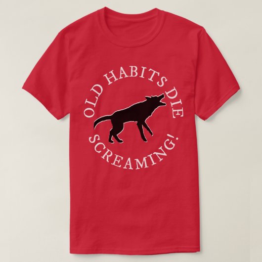 Tシャツの古い習慣 Tシャツ (デザイン正面)