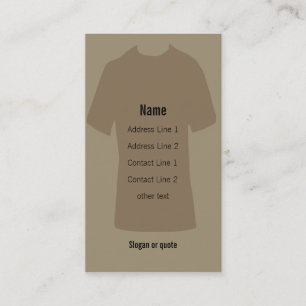 Tシャツの名刺 名刺