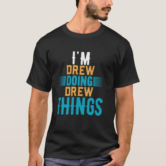 Tシャツの名前DREWでDRAWをやってる Tシャツ (正面)